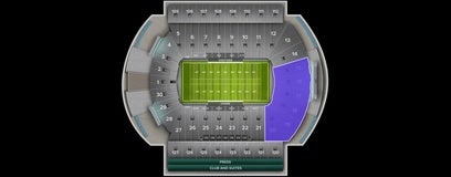 Seat view from Endzone