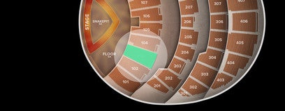 Seat view from 100 Level