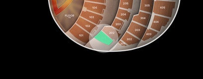 Seat view from 200 Level