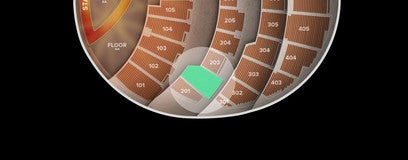 Seat view from 200 Level