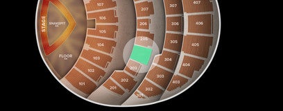 Seat view from 200 Level