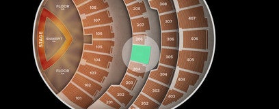 Seat view from 200 Level