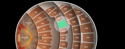 Seat view from 200 Level