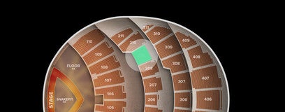 Seat view from 200 Level