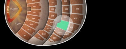 Seat view from 300 Level