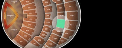 Seat view from 300 Level