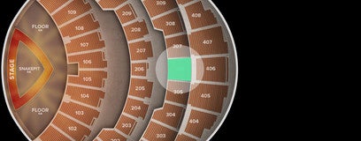 Seat view from 300 Level