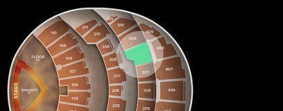 Seat view from 300 Level