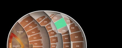 Seat view from 300 Level