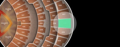 Seat view from 400 Level