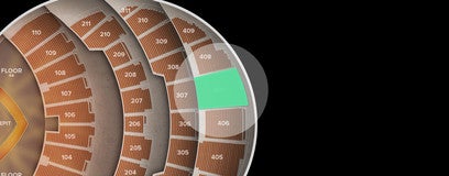 Seat view from 400 Level