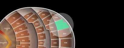 Seat view from 400 Level