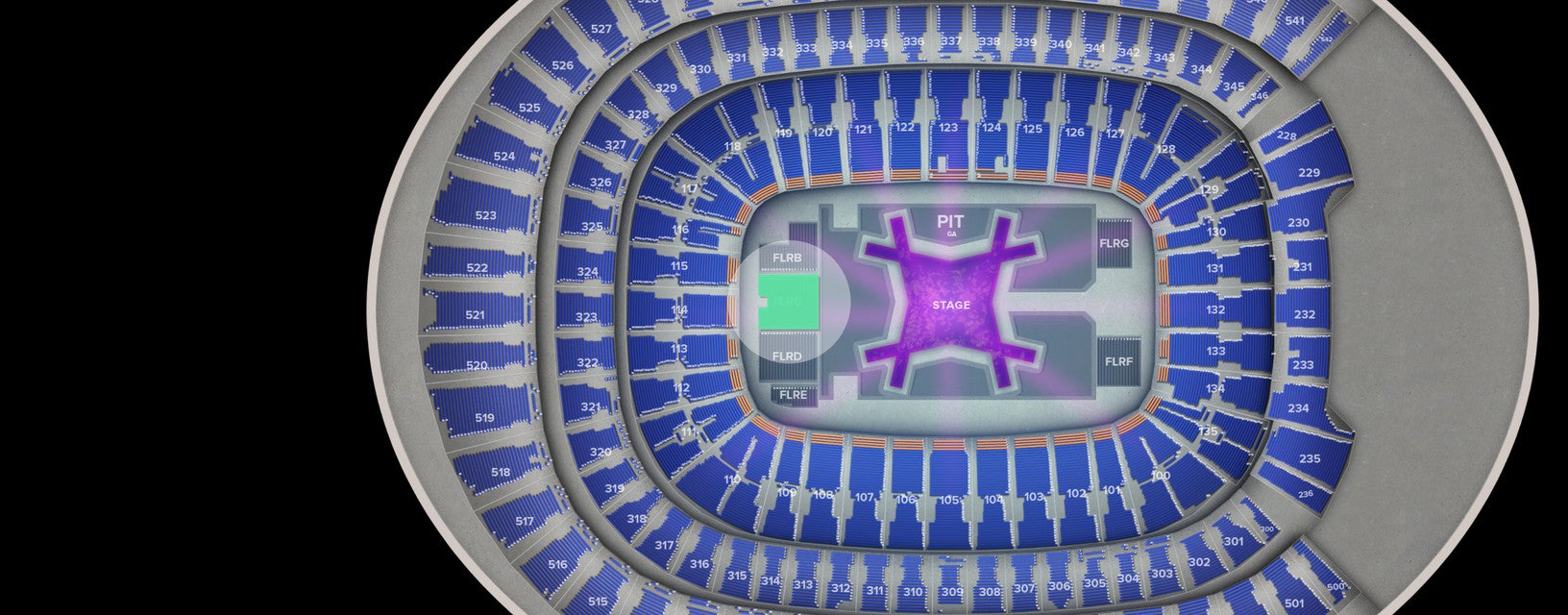 Seat view from Floor