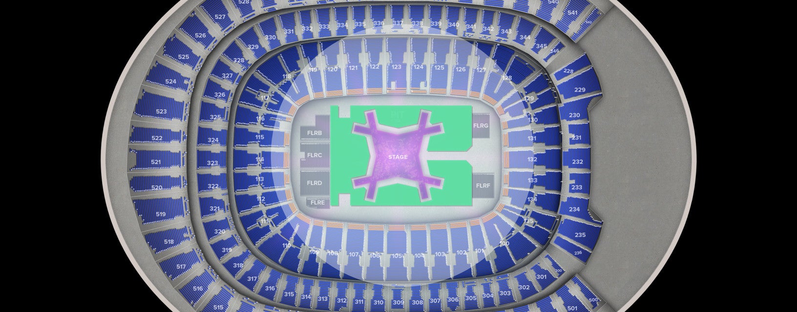 Seat view from 