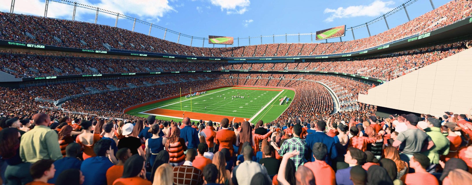 Seat view from Field Level Endzone