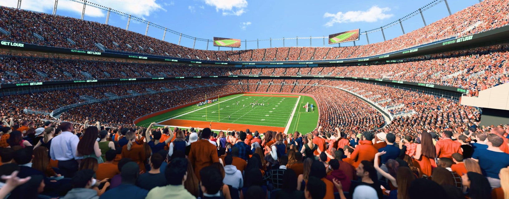 Seat view from Field Level Endzone