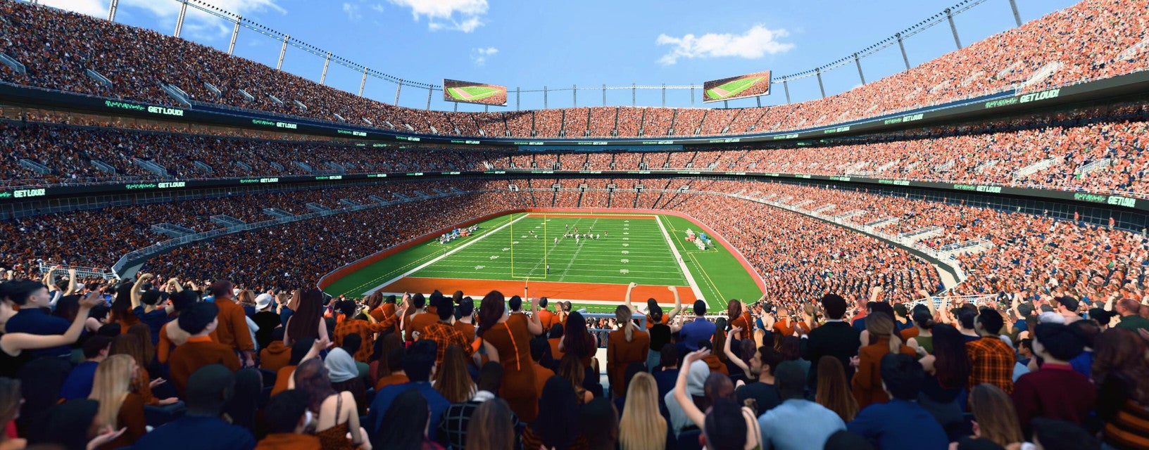 Seat view from Field Level Endzone