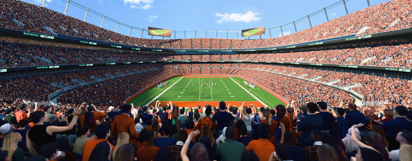 Seat view from Field Level Endzone