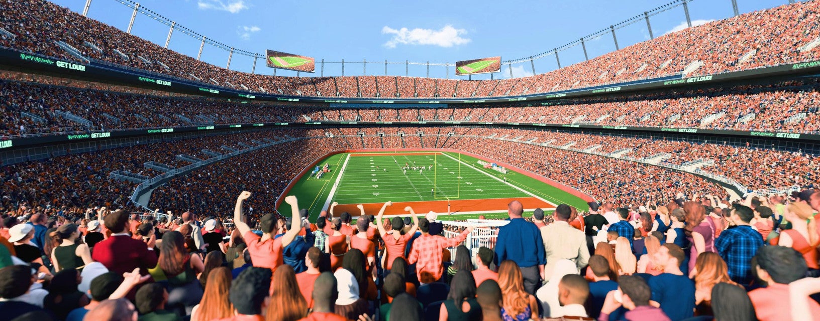 Seat view from Field Level Endzone