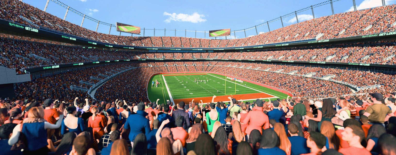 Seat view from Field Level Endzone