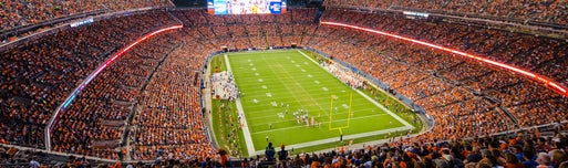 Seat view from Upper Level End Zone