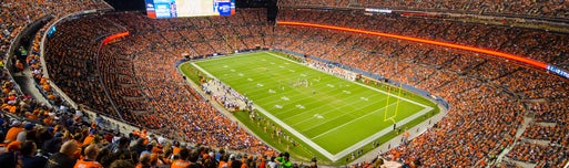 Seat view from Upper Level End Zone