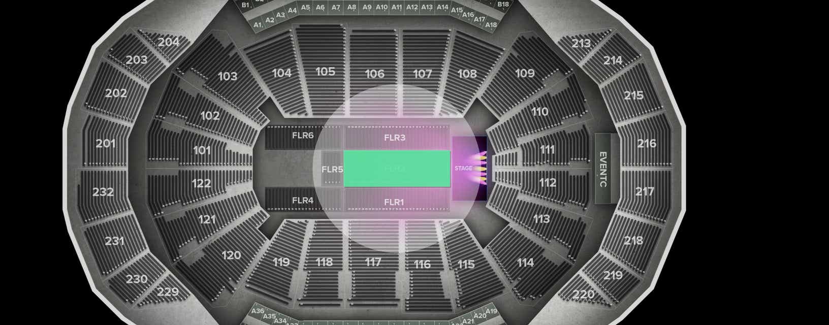 Seat view from Floor