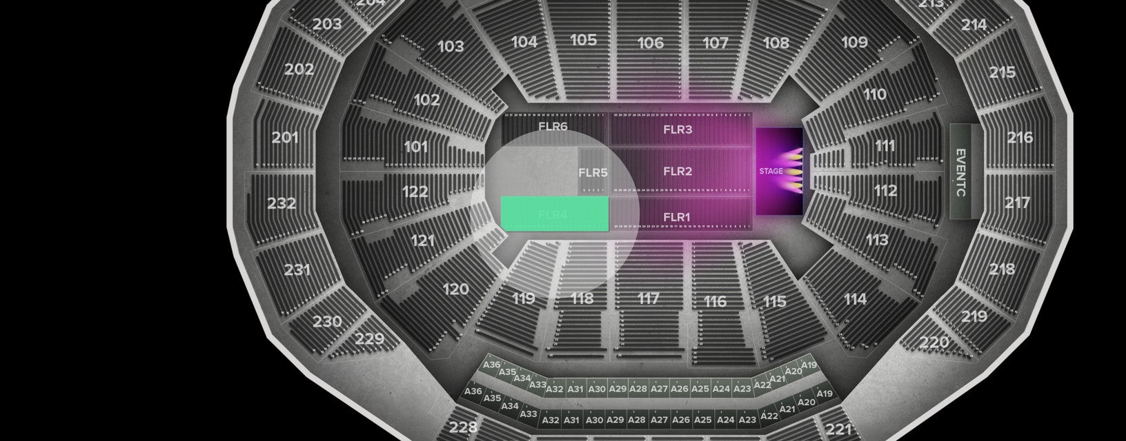 Seat view from Floor