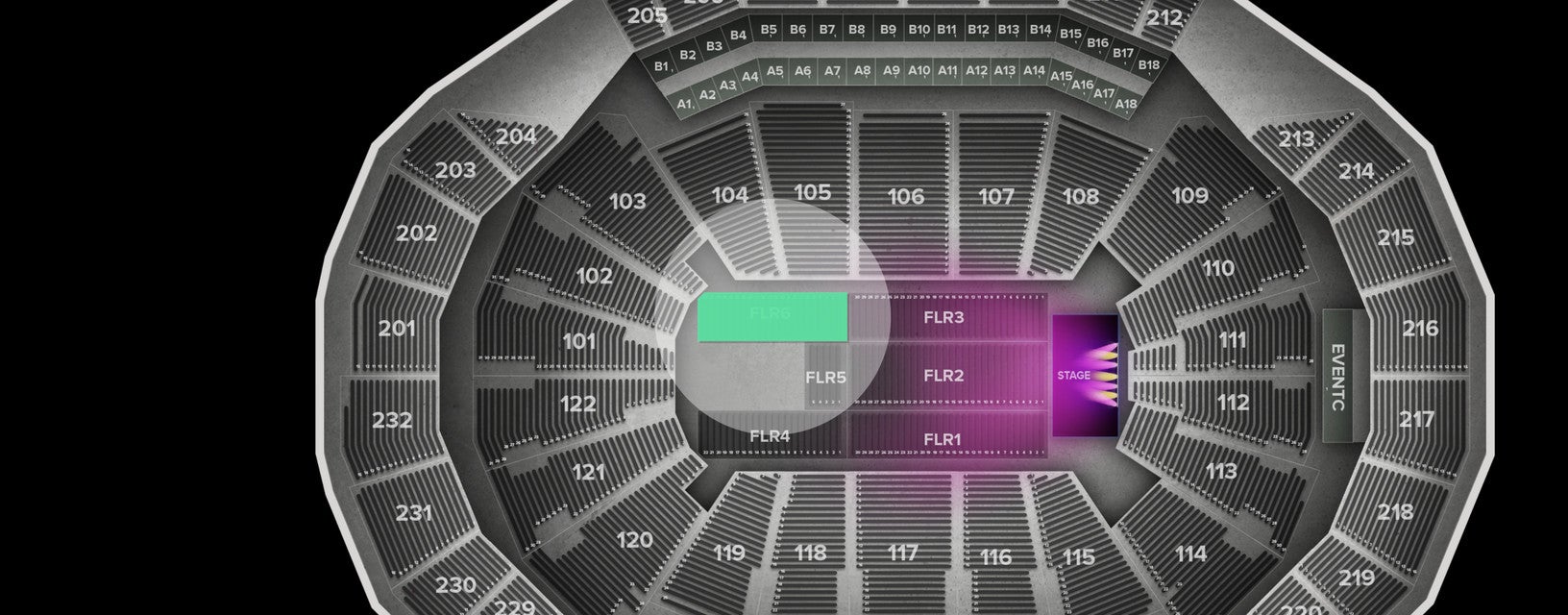 Seat view from Floor