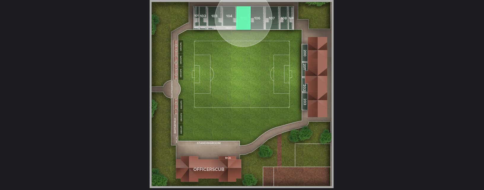 Seat view from Section