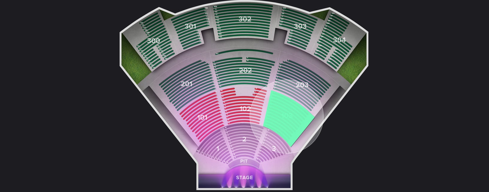 Seat view from Lower