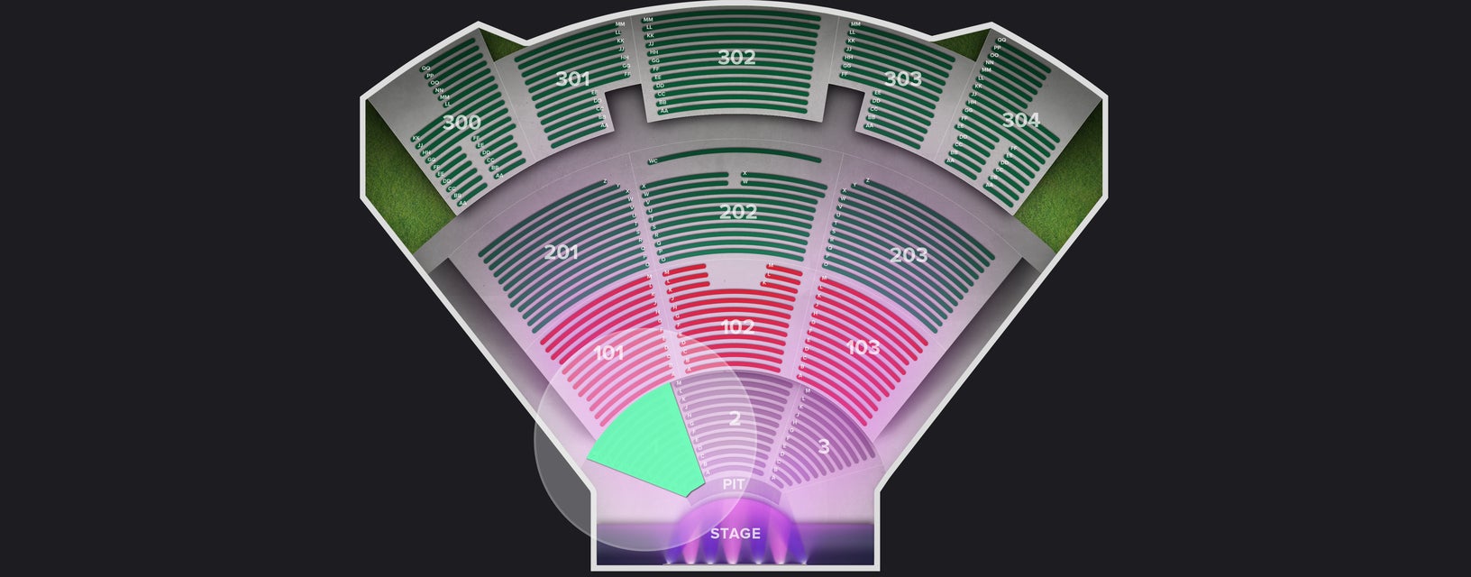 Seat view from Floor
