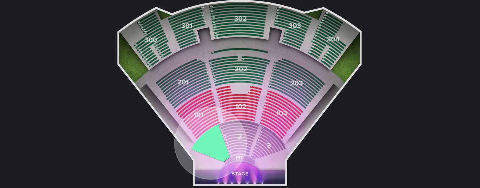 Seat view from Floor