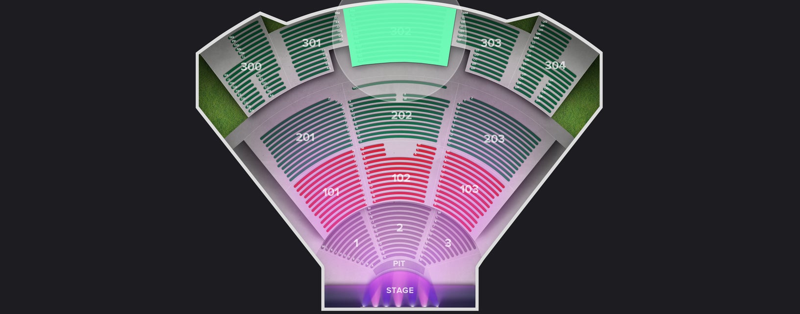 Seat view from Upper