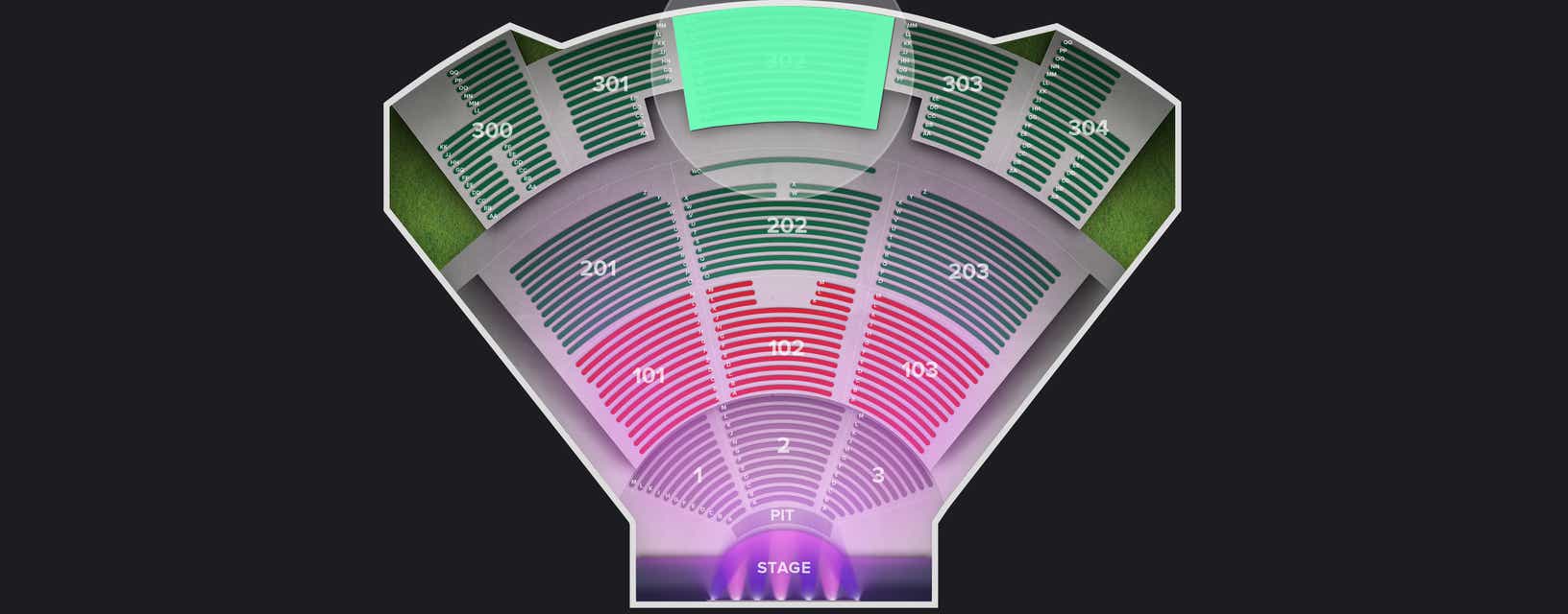 Seat view from Upper