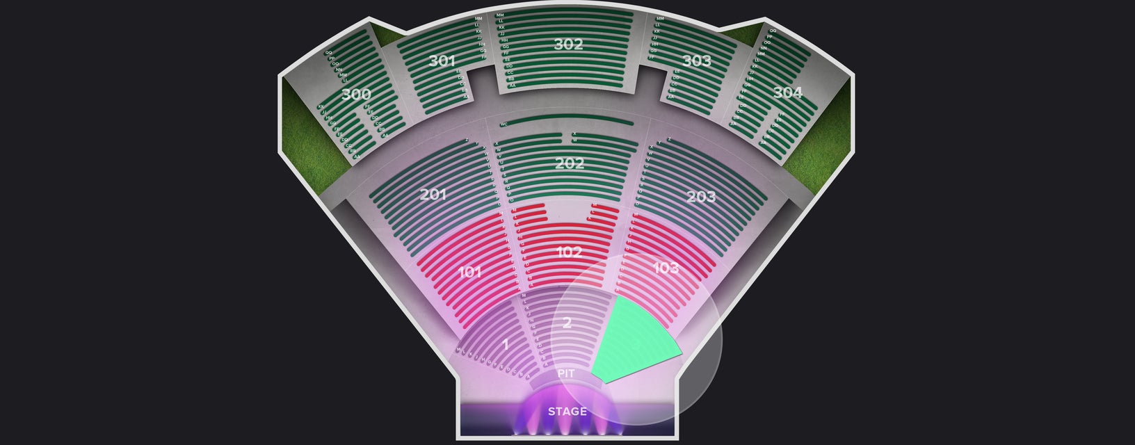 Seat view from Floor