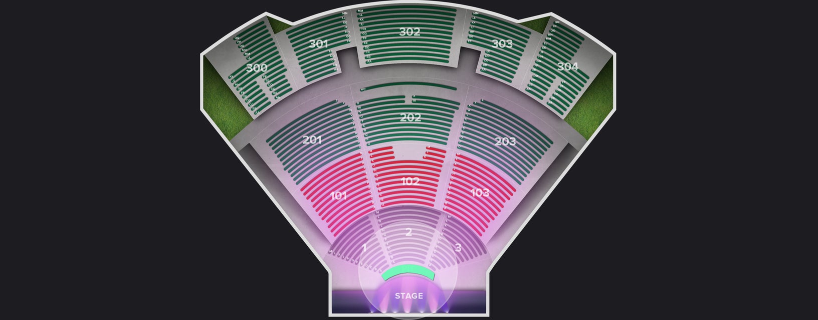Seat view from Pit