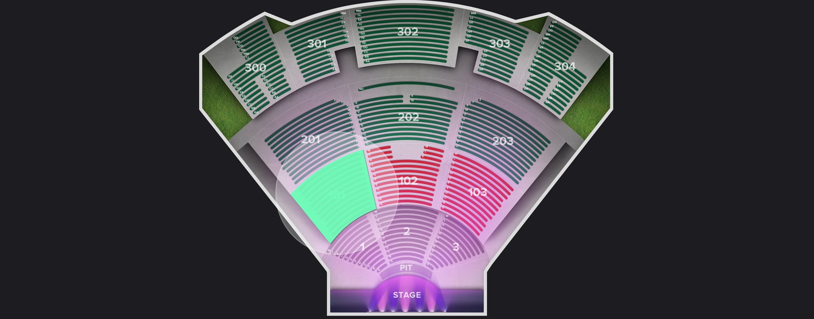 Seat view from Lower