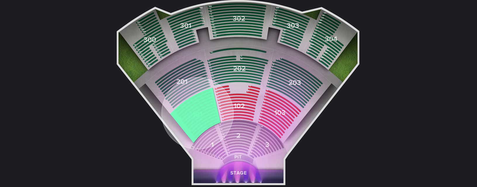 Seat view from Lower