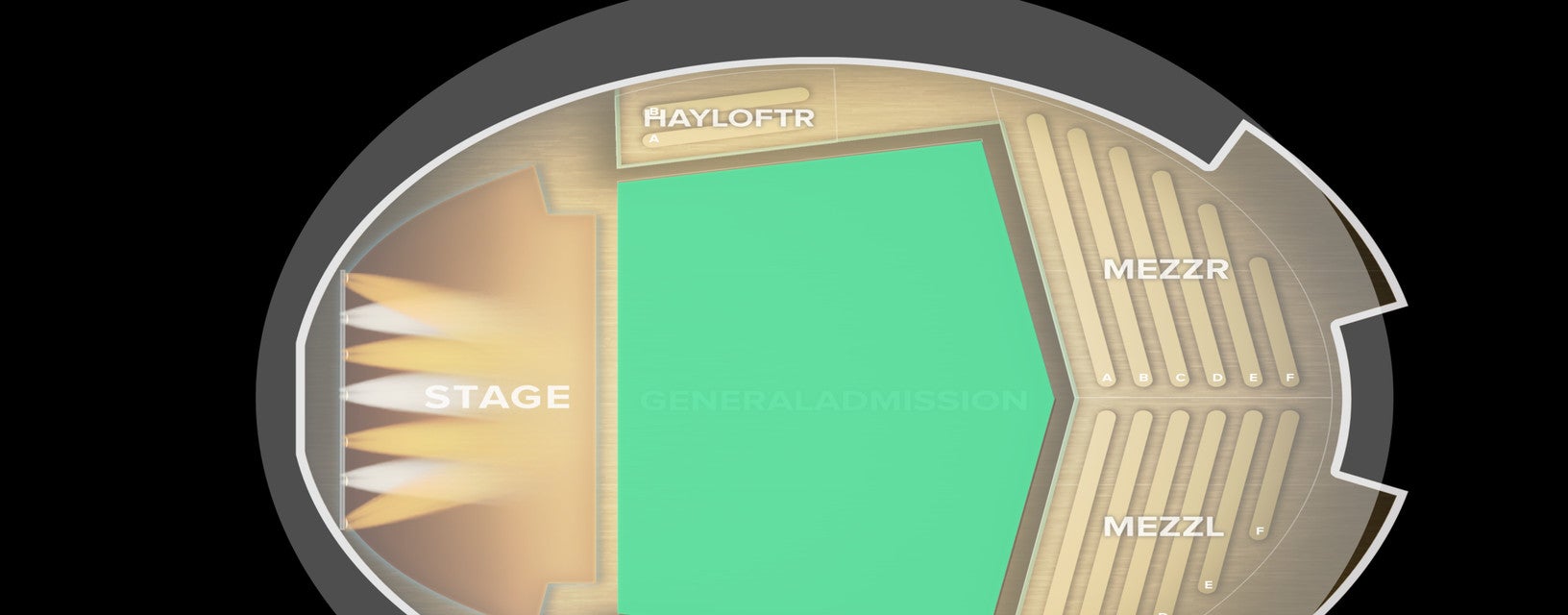 Seat view from General Admission