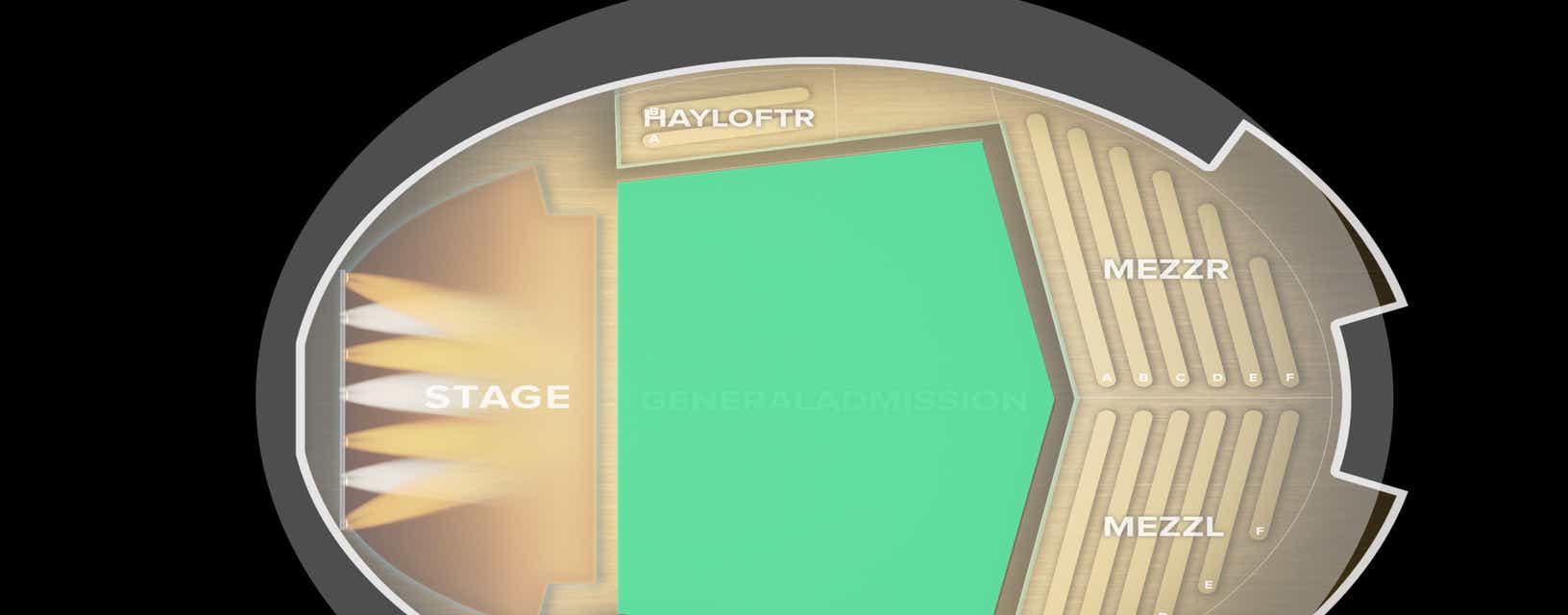Seat view from General Admission