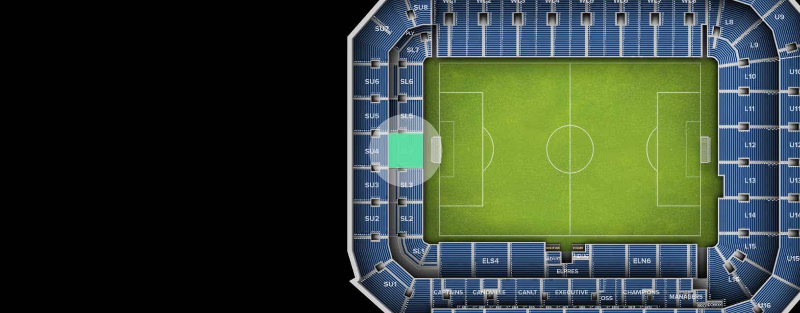 Seat view from Shortside Lower