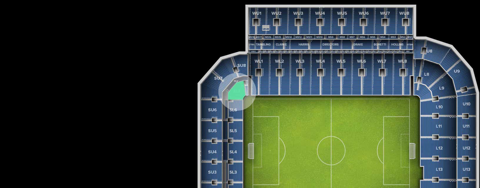 Seat view from Shortside Lower