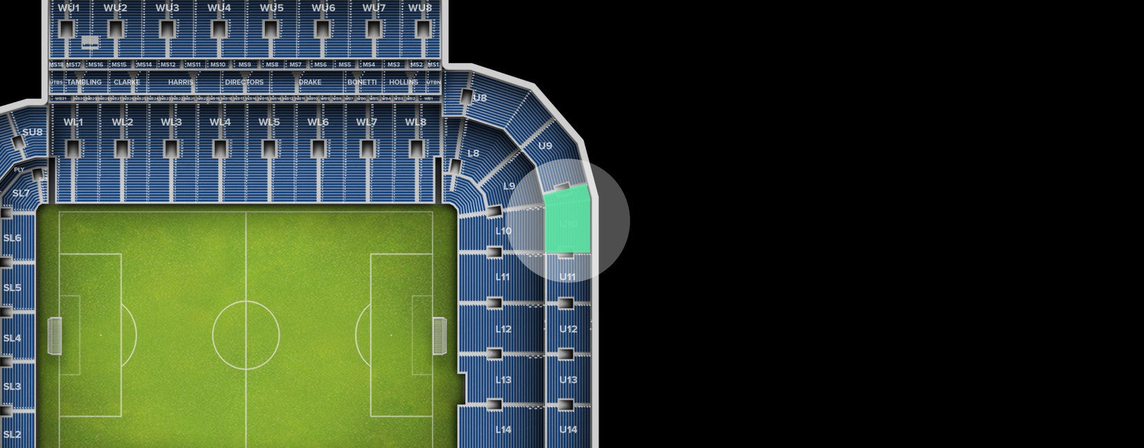 Seat view from Shortside Upper