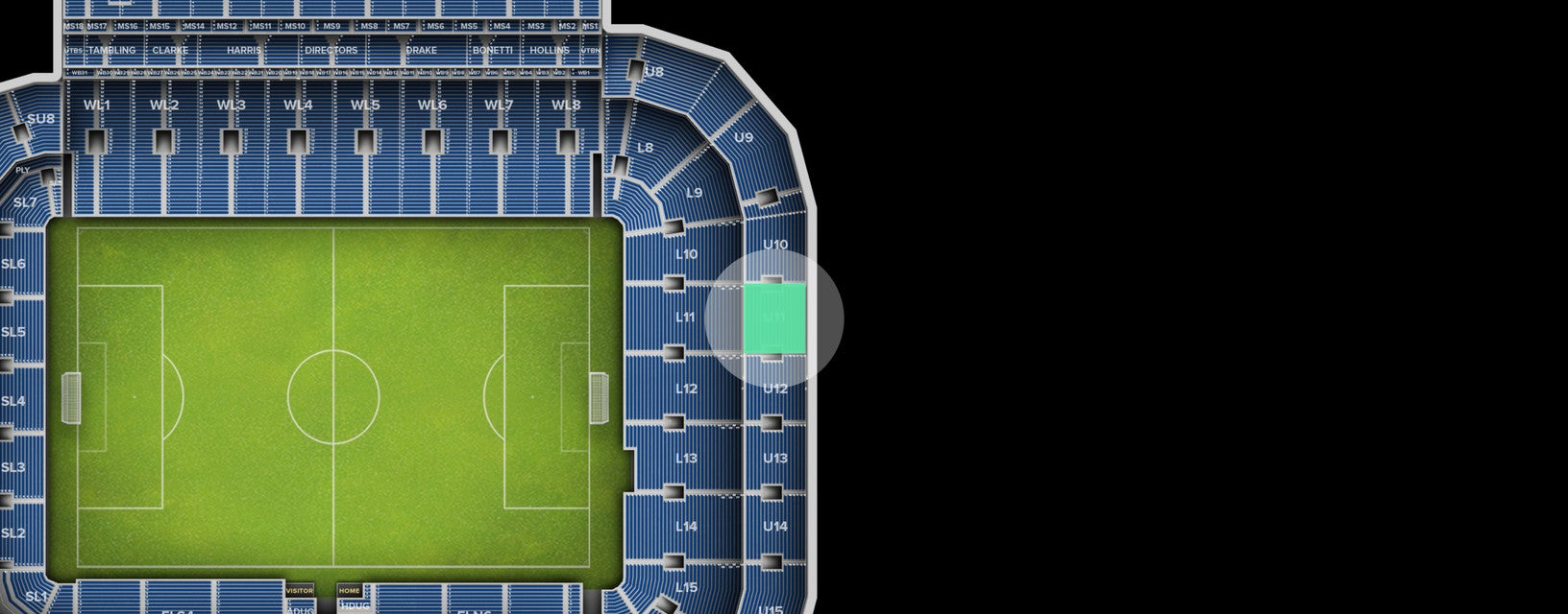 Seat view from Shortside Upper