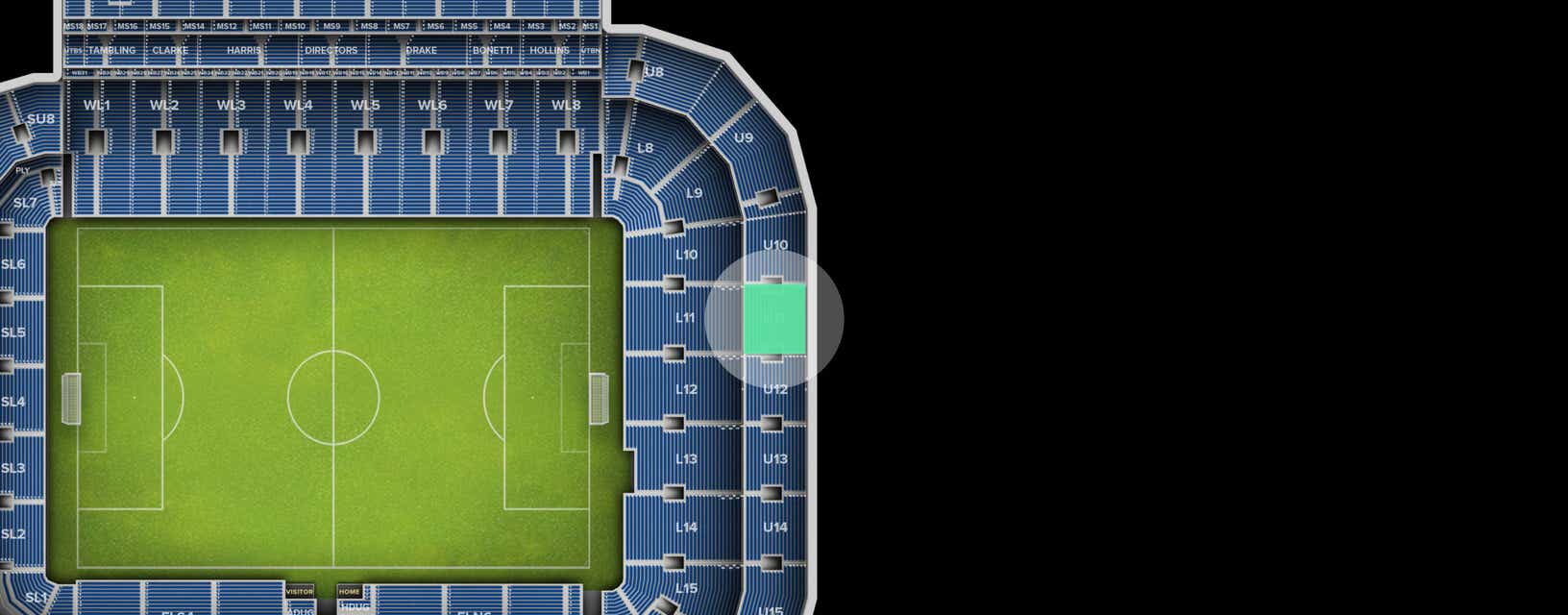 Seat view from Shortside Upper