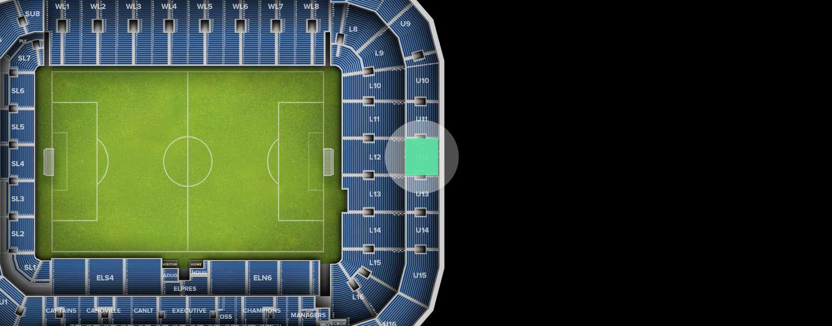Seat view from Shortside Upper