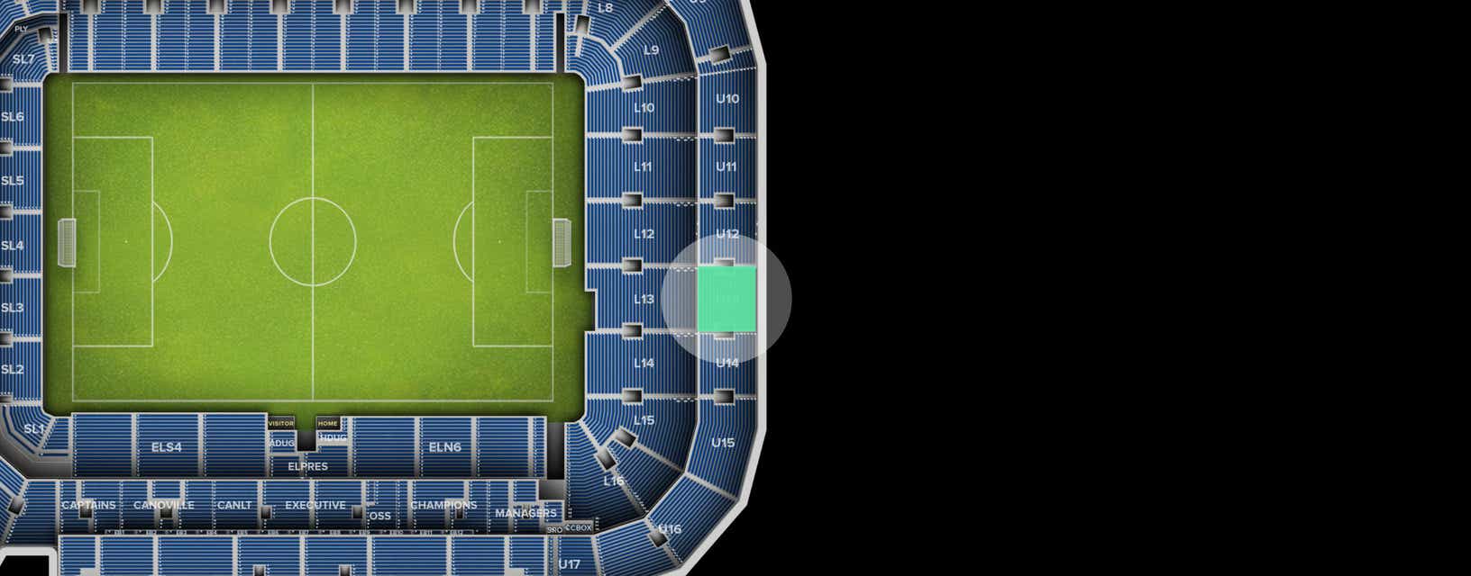 Seat view from Shortside Upper