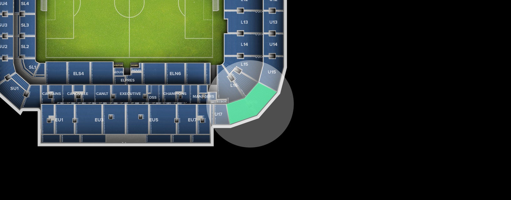 Seat view from Shortside Upper