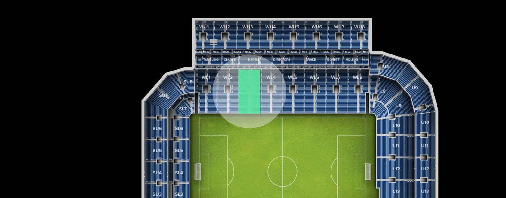 Seat view from Longside Lower